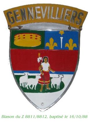 Blason du Z 8811/8812, baptis le 16/10/88