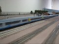 E 656-063 avec une rame Cisalpino croisant une rame Tilo compos�e de la E 464-198 Tilo et des Piano Ribassato